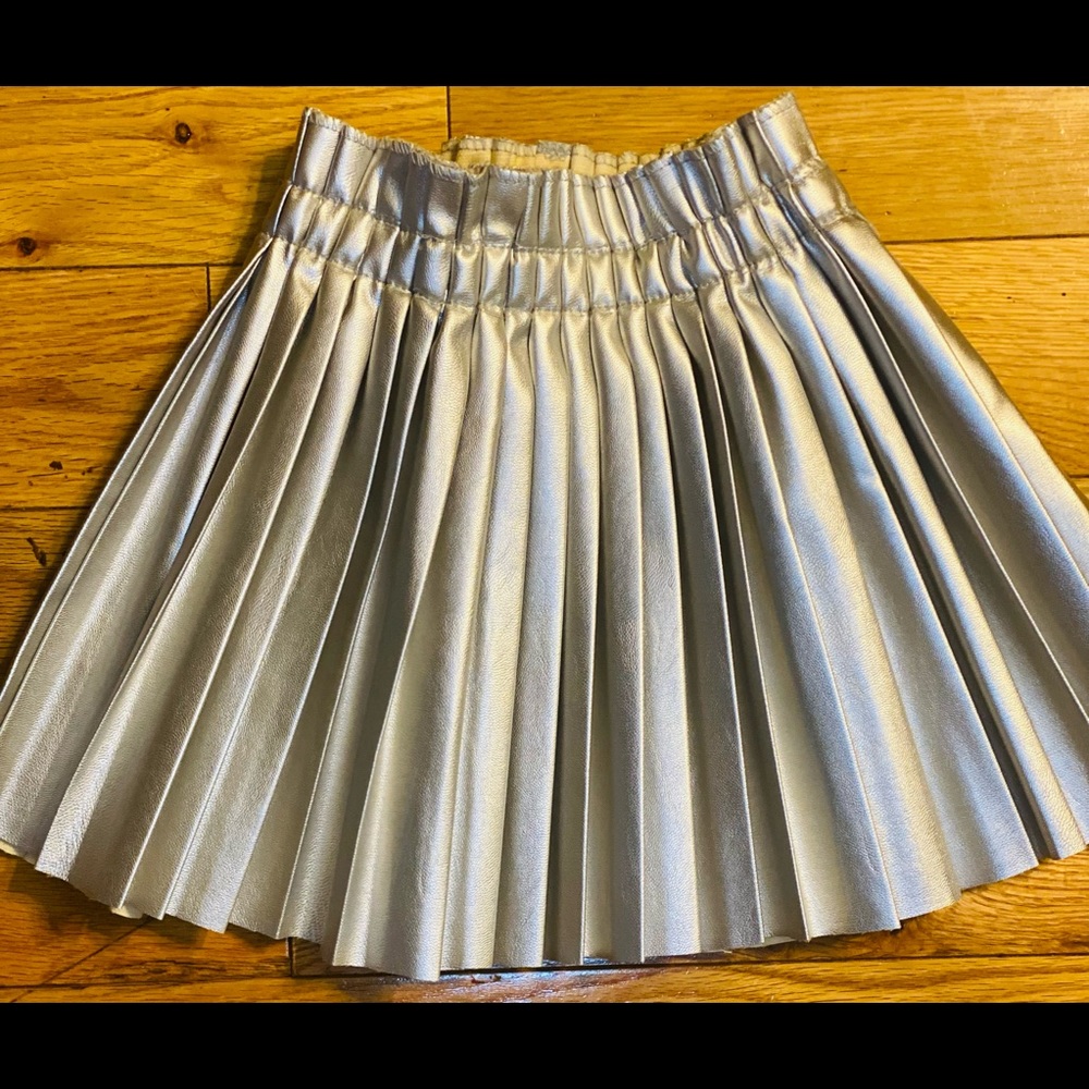 Toddler Girls leather skirt
